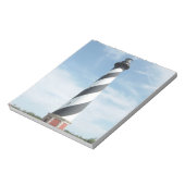 Striped Lighthouse Notepad Notizblock (Rotiert)