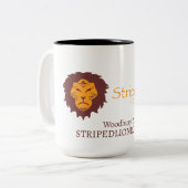 Striped Lion 15 oz Tasse - Logo (Vorderseite Links)