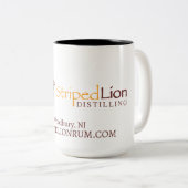 Striped Lion 15 oz Tasse - Logo (VorderseiteRechts)