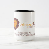 Striped Lion 15 oz Tasse - Logo (Mittel)