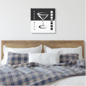 Striped Martini Leinwanddruck (Insitu (Schlafzimmer))