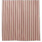 Striped Minimalist Pink Duschvorhang (Vorderseite)