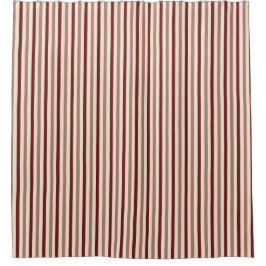 Striped Minimalist Pink Duschvorhang