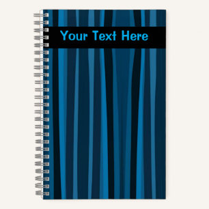 Striped Moody Denim Notizblock