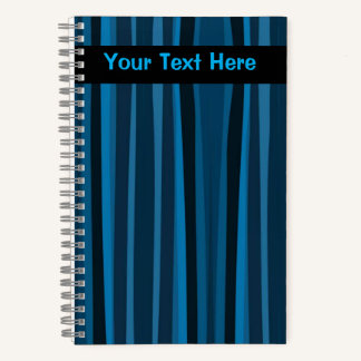 Striped Moody Denim Notizblock