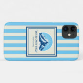 Striped Mountain ski resort name Case-Mate iPhone Hülle (Rückseite (Horizontal))