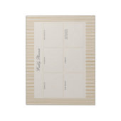 Striped Mustard Weekekly Planner Tränaway Notizblo Notizblock (Rotiert)