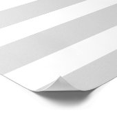 Striped Nautical Anchor Poster (Ecke)