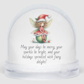 Striped Ornament Fairy  Schneekugeln (Rückseite)