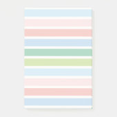 Striped Pastels Post-it Klebezettel (Vorderseite)