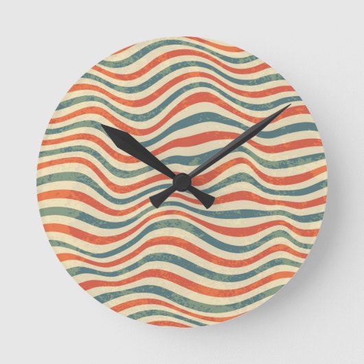 Striped pattern runde wanduhr (Vorderseite)