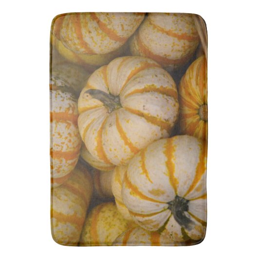 Striped Pumpkin Badematte (Vorderseite Vertikal)