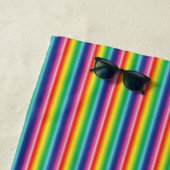 Striped rainbow Pride lgbtq lgbt Strandtuch (Beispiel)