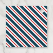 Striped Sailboats Geschenktasten Geschenkanhänger (Rückseite)