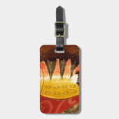 Striped Sensation Tiger Barb Fish Art Print Gepäckanhänger (Vorderseite vertikal)