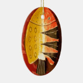 Striped Sensation Tiger Barb Fish Art Print Keramikornament (Rechts)