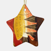 Striped Sensation Tiger Barb Fish Art Print Keramikornament (Links)