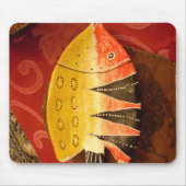 Striped Sensation Tiger Barb Fish Art Print Mousepad (Vorne)