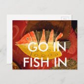 Striped Sensation Tiger Barb Fish Art Print Postkarte (Vorne/Hinten)