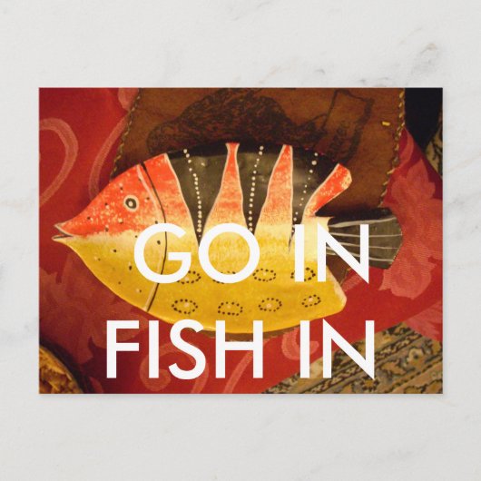 Striped Sensation Tiger Barb Fish Art Print Postkarte (Vorderseite)