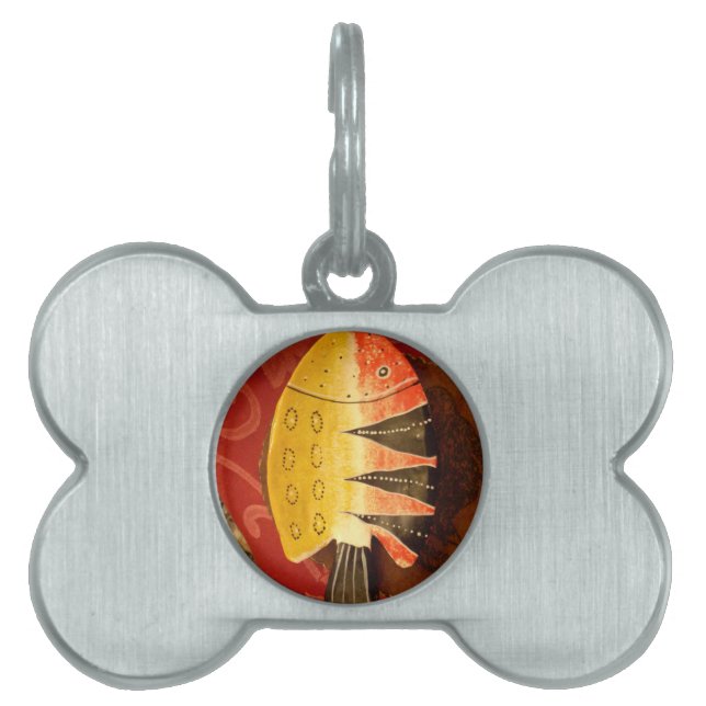 Striped Sensation Tiger Barb Fish Art Print Tiermarke (Vorderseite)