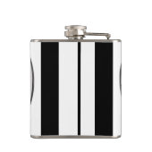 Striped Skeleton Liebe Paare Ehetanz Flachmann (Rückseite)