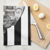 Striped Skeleton Liebe Paare Ehetanz Geschirrtuch (Viertel Falte)