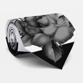 Striped Skeleton Liebe Paare Ehetanz Krawatte (Gerollt)