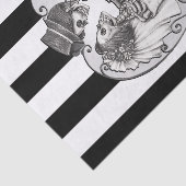 Striped Skeleton Liebe Paare Ehetanz Seidenpapier (Ausschnitt)