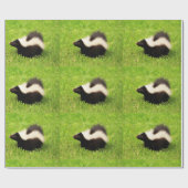 Striped Skunk Geschenkpapier (Flach)