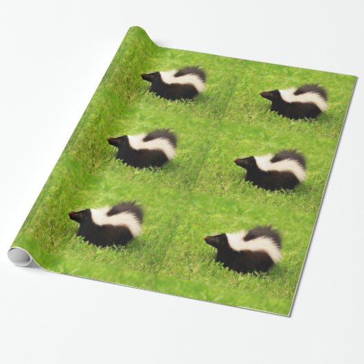 Striped Skunk Geschenkpapier (Ungerollt)