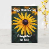 Striped Sunlit Blossom Card Karte (Gelbe Blume)