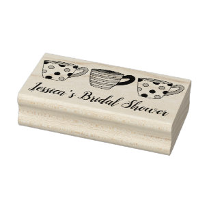 Striped Sweet Teacup Tee Party Cups Brautparty Gummistempel