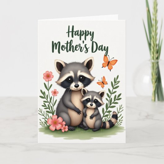 Striped Tails Family Card Karte (Vorderseite)