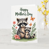Striped Tails Family Card Karte (Gelbe Blume)
