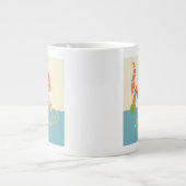 Striped Toy Cat mit Ball of String Jumbo-Tasse (Vorderseite)