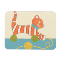Striped Toy Cat mit Ball of String