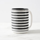 Striped Two-Tone Mug, 15 oz Zweifarbige Tasse (VorderseiteRechts)