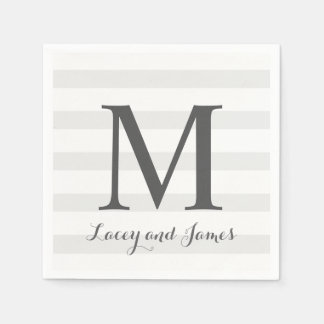 Striped Wedding Napkin Serviette