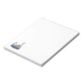 Striped Whale Notepad Notizblock (Rotiert)