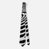 Striped Zebra Neck Tie Krawatte (Vorderseite)
