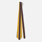 Striped Zigzag Muster Krawatte (Vorderseite)