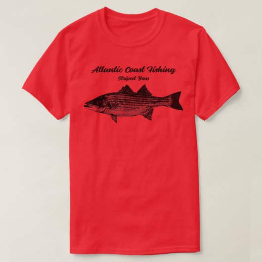 Striper Fish Fisherman T-Shirt (Design vorne)