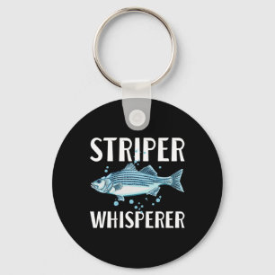 Striper-Flüsterer Angler Fischliebhaber Fischliebh Schlüsselanhänger