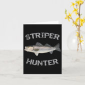Striper Hunter Striper B Striper Fishing-Shirt Karte (Gelbe Blume)