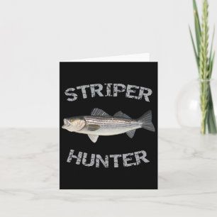 Striper Hunter Striper B Striper Fishing-Shirt Karte