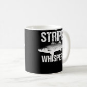 Striper Whisperer Cool Bass Fly Fishing Fish Kaffeetasse (VorderseiteRechts)