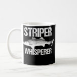 Striper Whisperer Cool Bass Fly Fishing Fish Kaffeetasse<br><div class="desc">Striper Whisperer Cool Bass Fly Fishing Fish Fisherman Gift Gift. Perfect gift for your dad,  mom,  papa,  men,  women,  friend and family members on Thanksgiving Day,  Christmas Day,  Mothers Day,  Fathers Day,  4th of July,  1776 Independent day,  Veterans Day,  Halloween Day,  Patrick's Day</div>