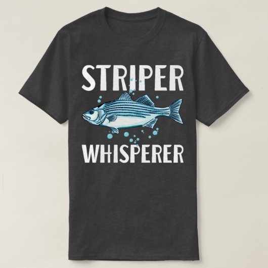 Striper Whisperer Fisherman Fishkeeper Fish Lover T-Shirt (Design vorne)