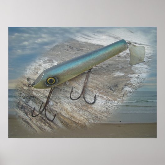Striper Xpert Surf Slapper Antique Fishing Lure De Poster (Vorne)